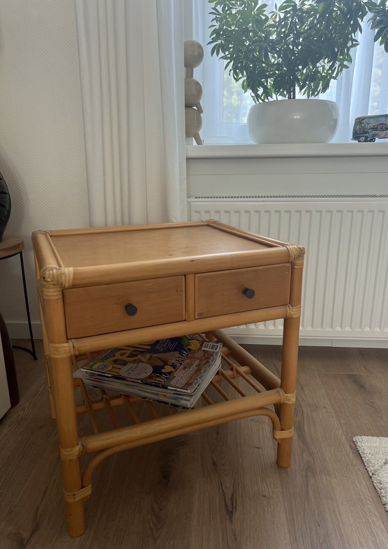 Image 1 of Dux Sweden 60s Bamboo Nightstand