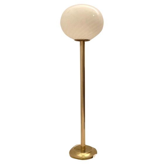 Image 1 of 1X Murano And Brass Floor Lamp