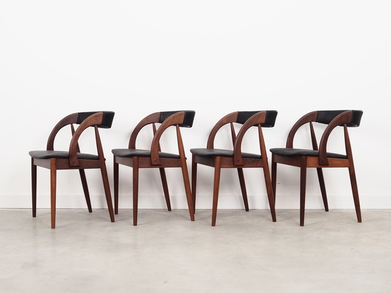 Image 1 of Set Of Four Teak Chairs, Danish Design, 1970S, Manufacturer: Orte Mobelfabrik