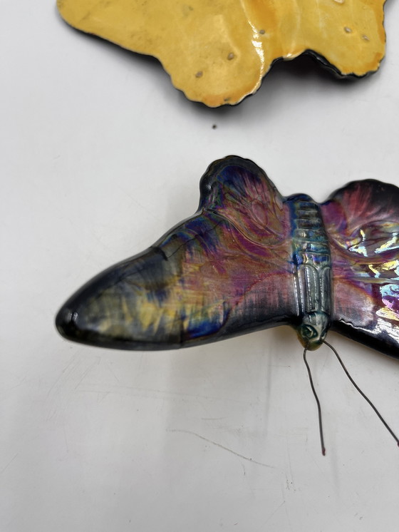 Image 1 of Set Of 3 Ceramic Butterflies