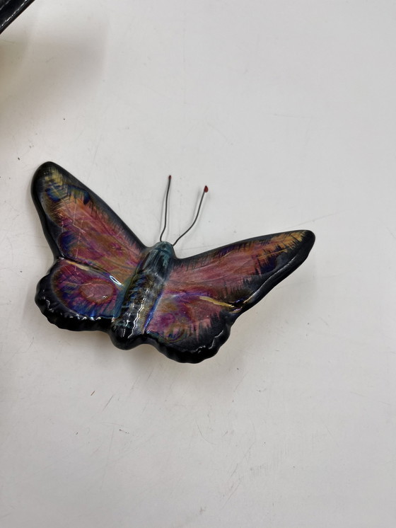 Image 1 of Set Of 3 Ceramic Butterflies