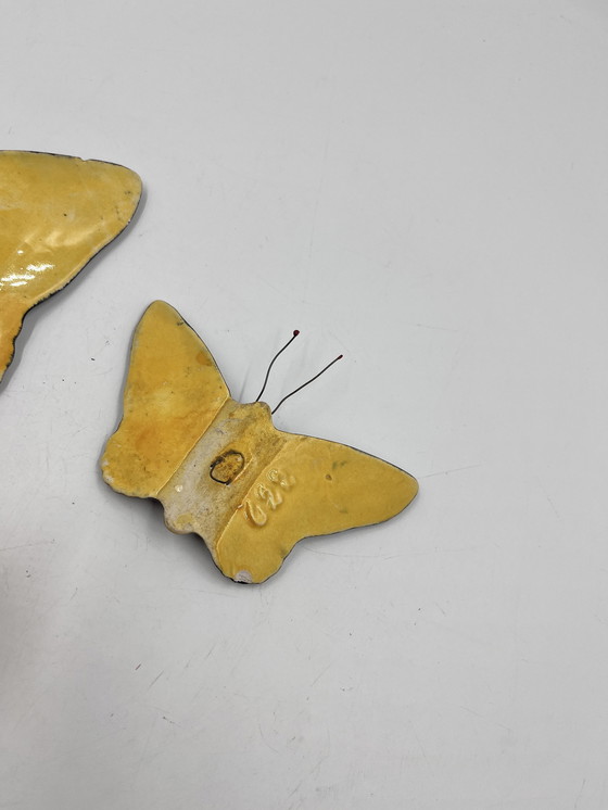 Image 1 of Set Of 3 Ceramic Butterflies