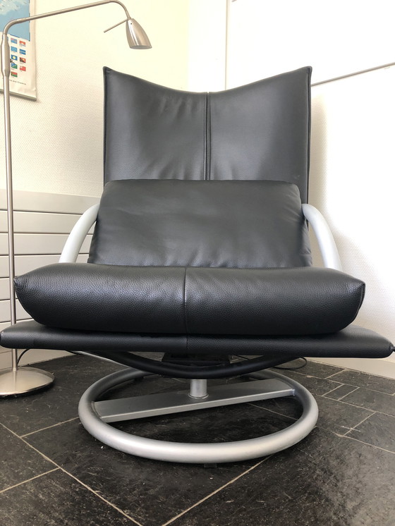 Image 1 of Rolf Benz Torino BMP fauteuil pivotant noir