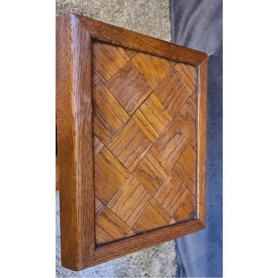 Image 1 of Vintage Art Deco oakwood side table