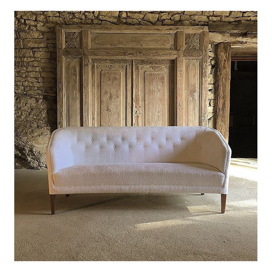 Image 1 of Vintage white sofa by Ludvig Pontoppidan