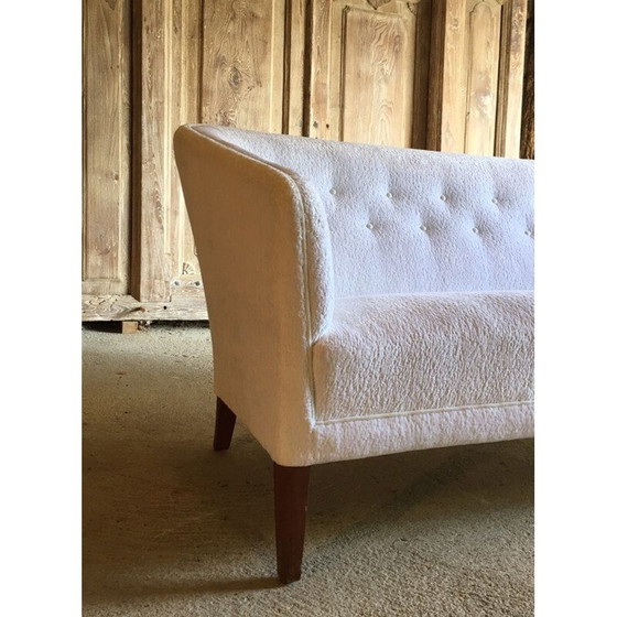 Image 1 of Vintage white sofa by Ludvig Pontoppidan