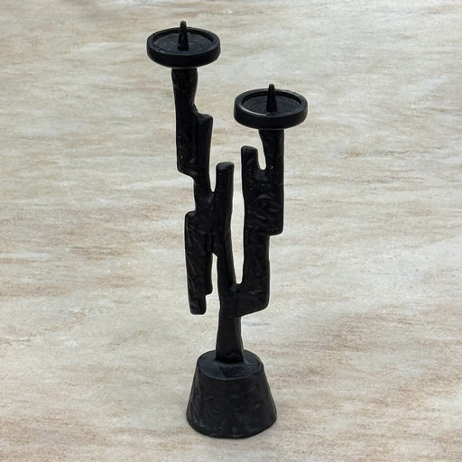 Brutalist Candlestick By Horst Dalbeck