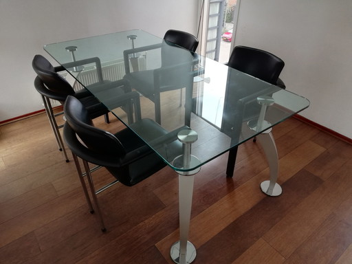 4x Leolux chairs