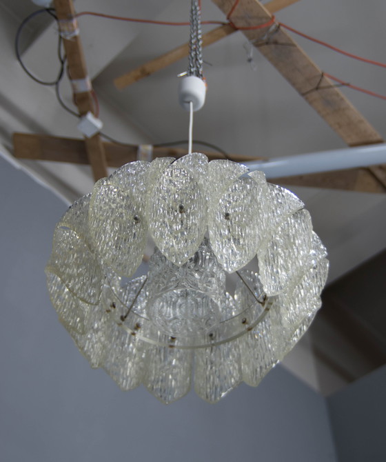 Image 1 of Mid-Century Resin And Glass Pendant, 1960S