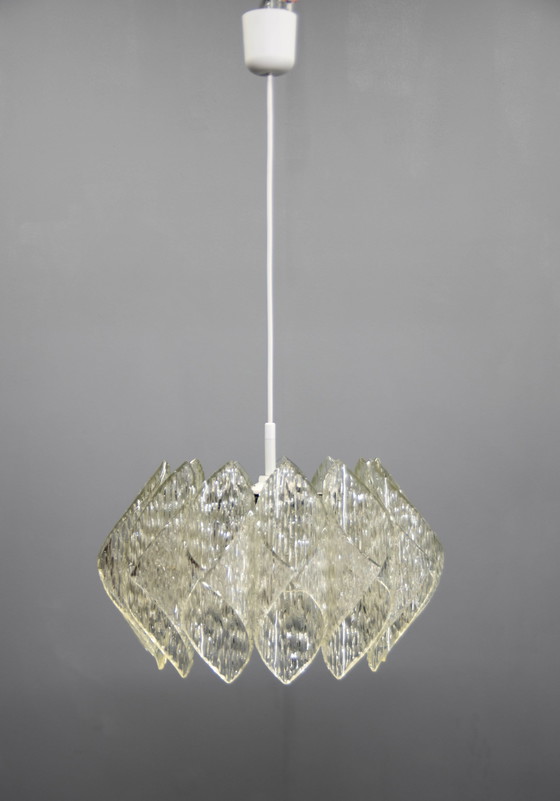 Image 1 of Mid-Century Resin And Glass Pendant, 1960S