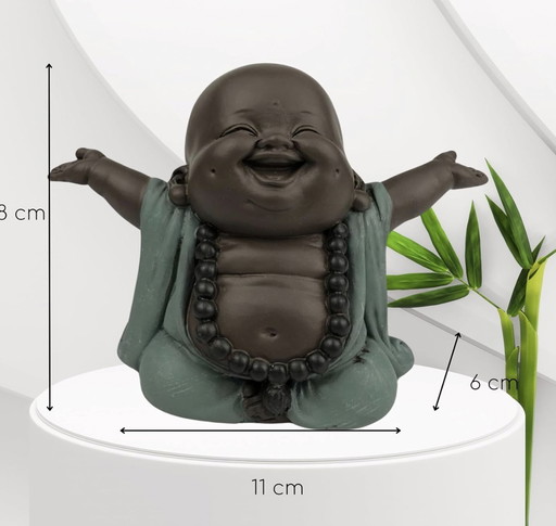 Art Deco Laughing Buddha Statuette