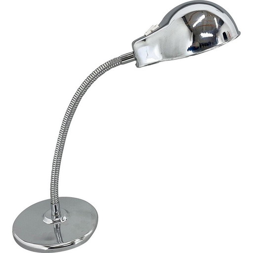 Vintage adjustable chrome table lamp, Italy 1960s