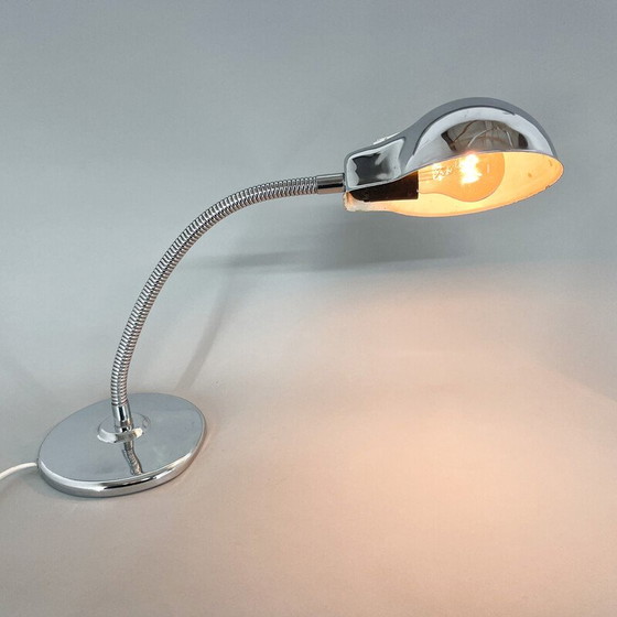 Image 1 of Vintage adjustable chrome table lamp, Italy 1960s