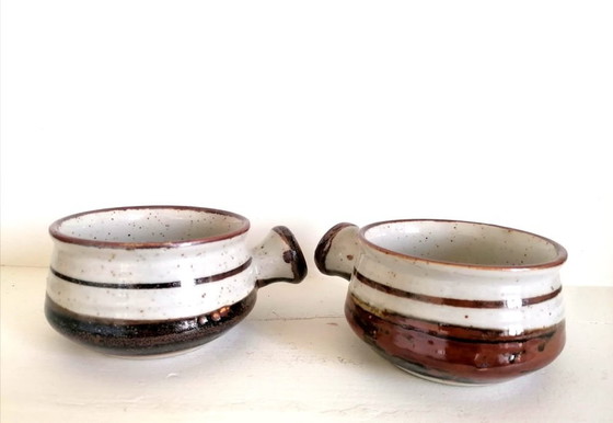 Image 1 of 2 cuencos de gres japoneses