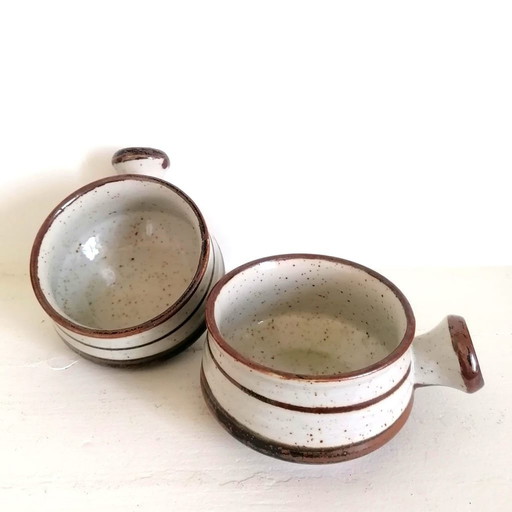 2 X Japanese Stoneware Cups