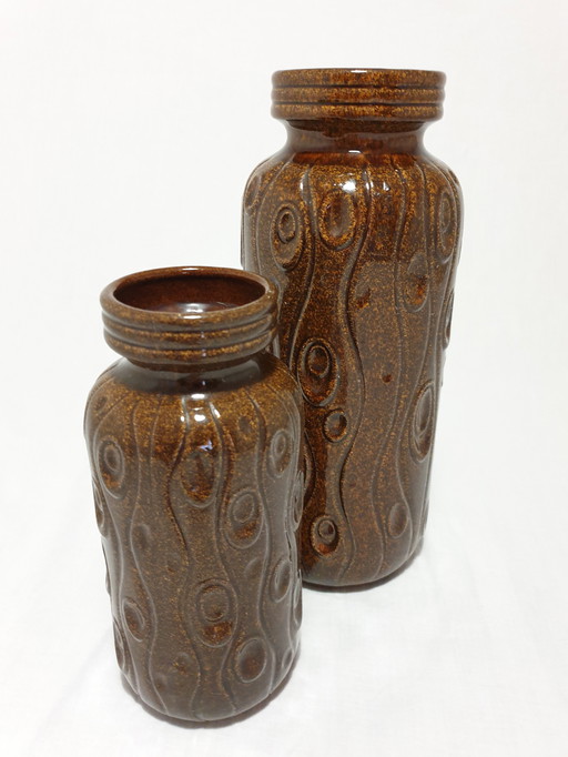 2x Scheurich vase