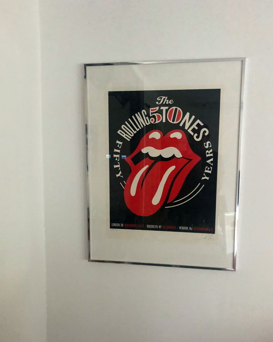 Image 1 of Rolling Stones 50 ans - Shepard Fairey OBEY sérigraphie originale