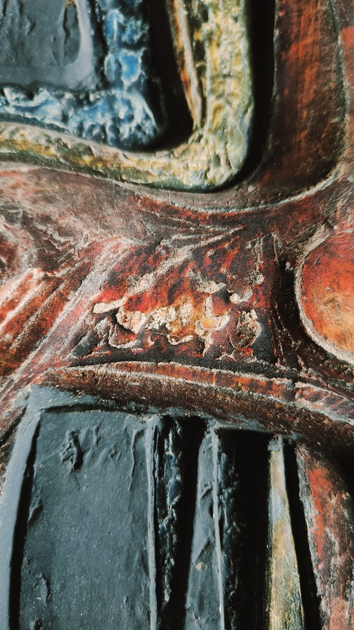 Vintage Wall Sculpture Wall Decoration Ceramic Horses