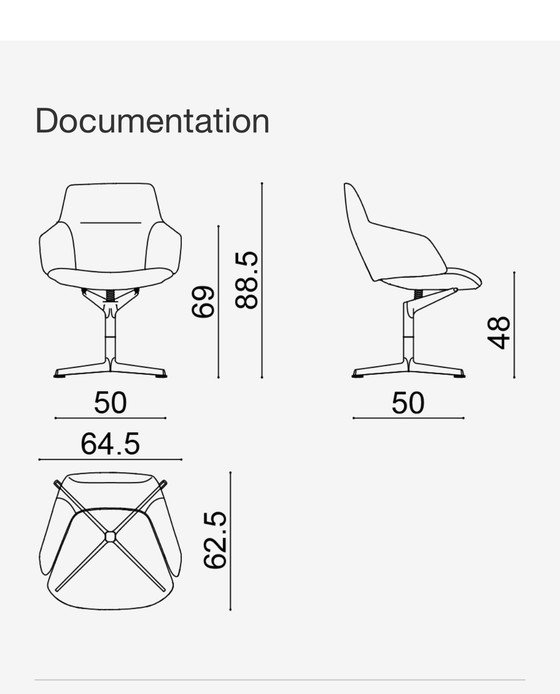 Image 1 of 4x Arper Aston 1928 chairs