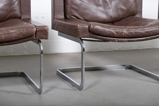 Image 1 of Set of 2 De Sede Rh 201 Robert Haussmann Design Executive Lounge Chairs Switzerland