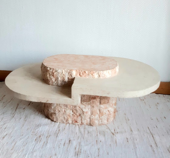 Image 1 of Brutalist coffee table in Mactan stone by Magnussen Ponte