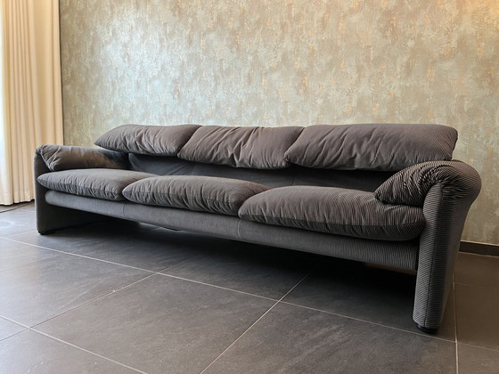 Image 1 of Cassina Maralunga 3-Seater Sofa Velvet Gray Anthracite