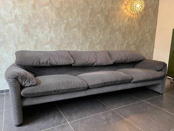 Image 1 of Cassina Maralunga 3-Seater Sofa Velvet Gray Anthracite