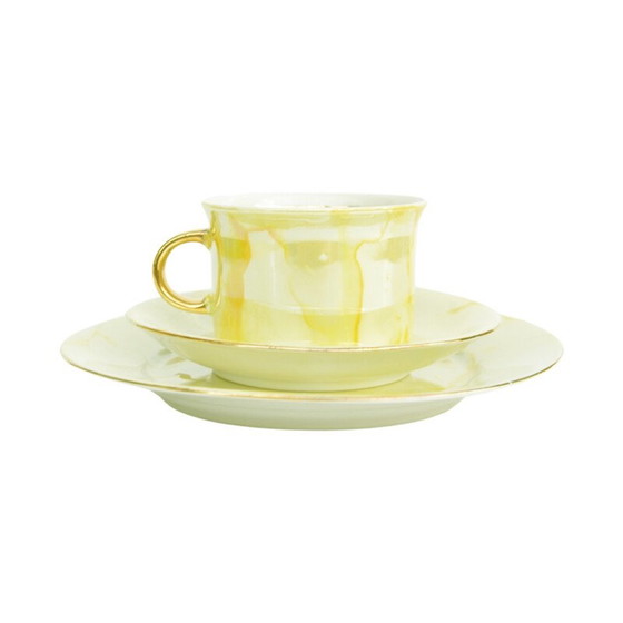 Image 1 of Vintage marble breakfast service for by Zakłady Porcelany Stołowej "Wawel", Poland 1970