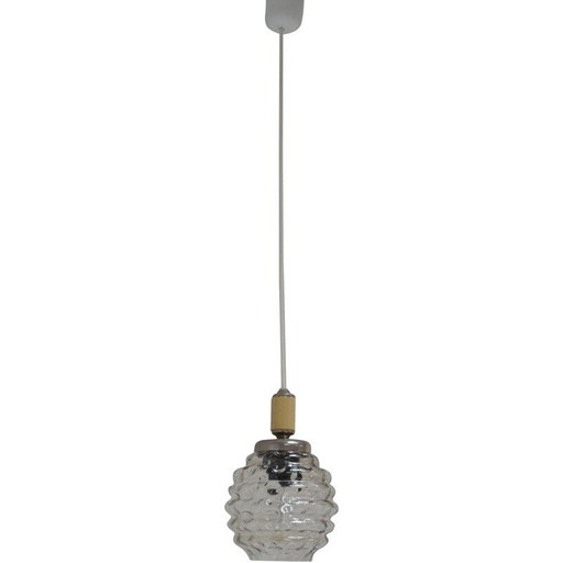 Vintage glass suspension, Czechoslovakia 1960