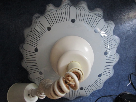 Image 1 of Space Age Glass Pendant Lamp 70s