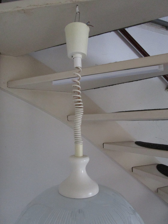 Image 1 of Space Age Glass Pendant Lamp 70s