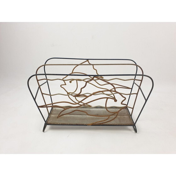 Image 1 of Portariviste vintage in metallo con pesce, Francia 1950