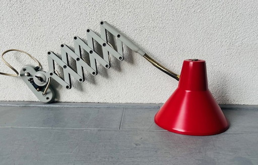 Industrial Hala Scissor Lamp by H. Busquet