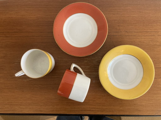 2x J.J. GEUBELS coffee set