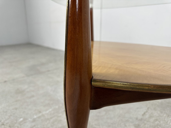 Image 1 of Table basse tripode italienne Mid Century