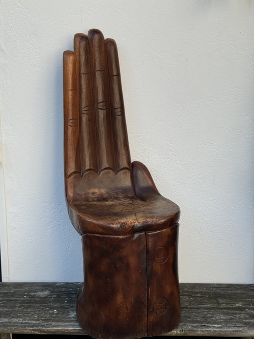 Bespoke Wooden Buddha Hand Chair