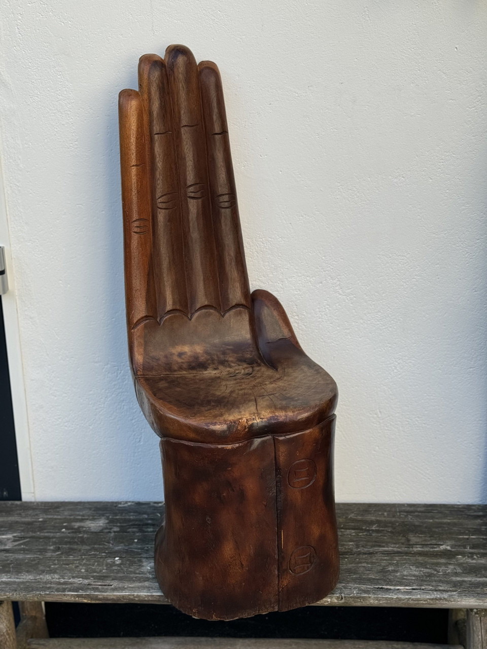 Bespoke Wooden Buddha Hand Chair