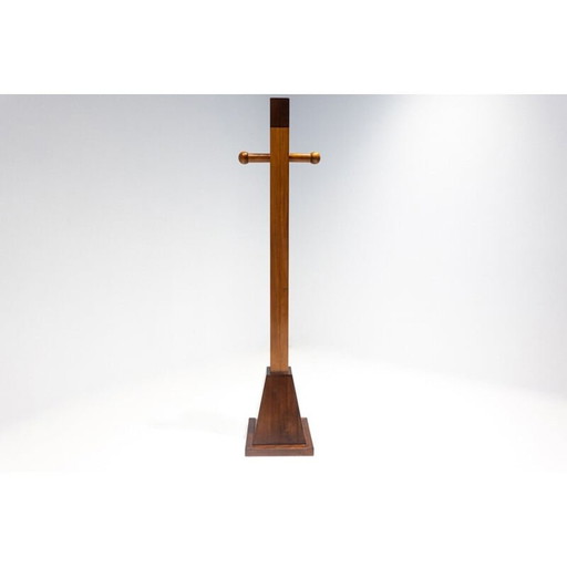 Mid-century Totem wooden coat rack, Italy 1960s