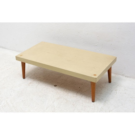 Image 1 of Set of 3 vintage wooden flower stands, Czechoslovakia 1970s