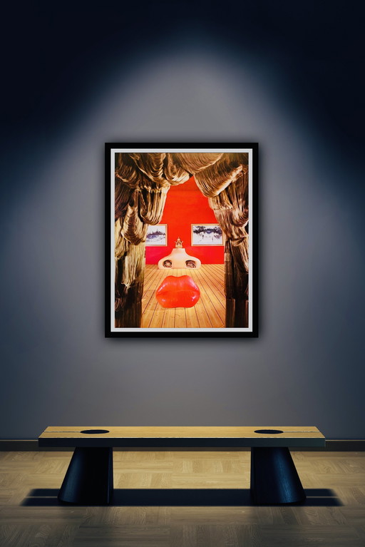 Salvador Dalí: "Front View of an Anamorphous Giant"