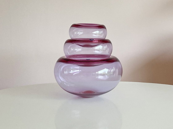 Image 1 of Set Provence glass bowls Per Lütken Royal Copenhagen