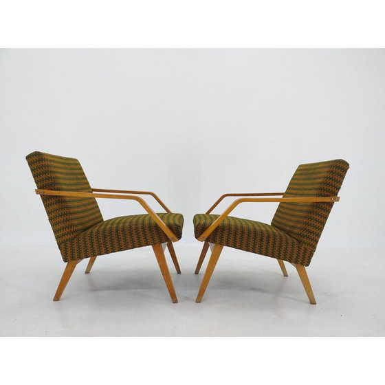 Image 1 of Pair of vintage armchairs by Ton, 1970