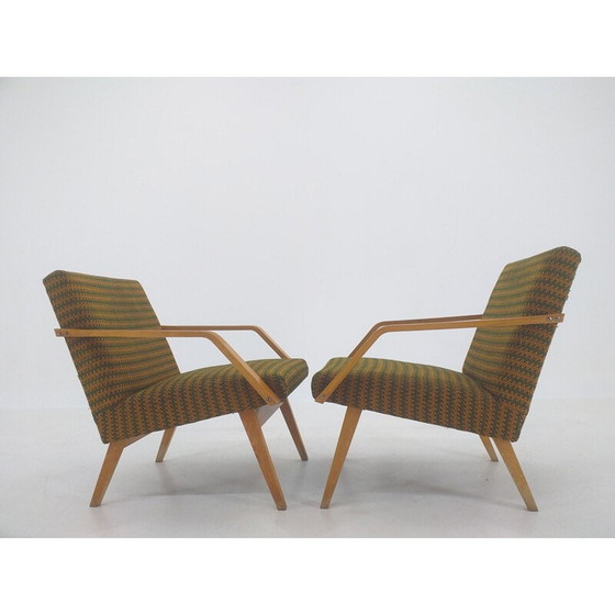 Image 1 of Pair of vintage armchairs by Ton, 1970