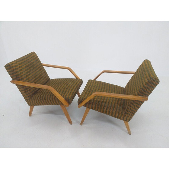 Image 1 of Pair of vintage armchairs by Ton, 1970