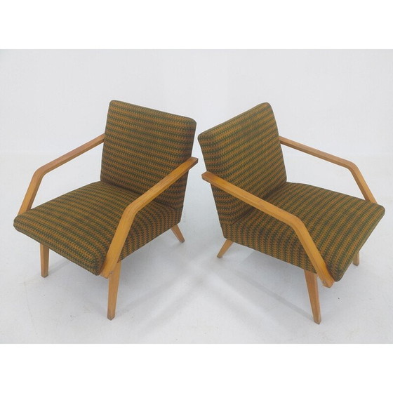Image 1 of Pair of vintage armchairs by Ton, 1970