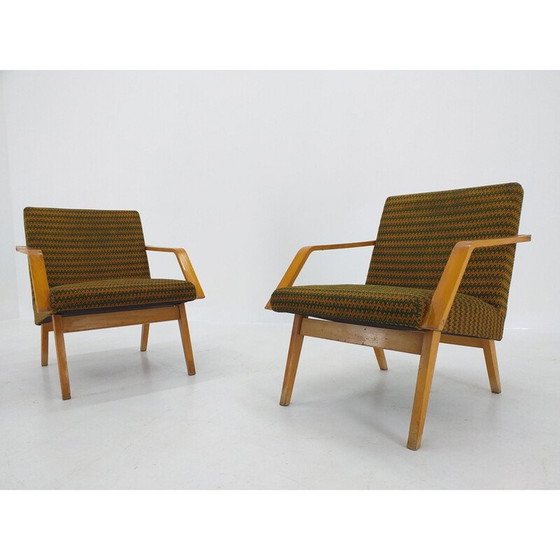 Image 1 of Pair of vintage armchairs by Ton, 1970