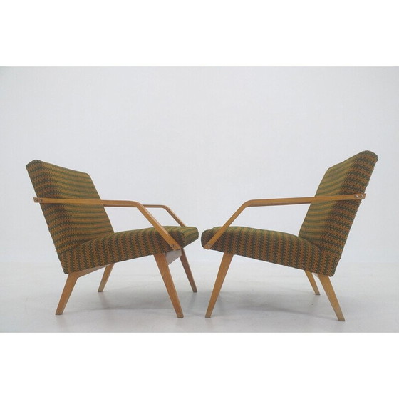 Image 1 of Pair of vintage armchairs by Ton, 1970