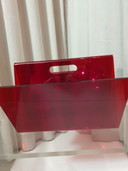 Porte-revues vintage en plexiglas