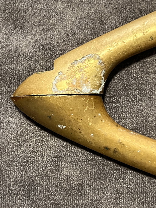Modernist Bronze Handle  , Vintage  , Art Nouveau . Large Size .