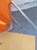 Artifort orange slice, chrome base